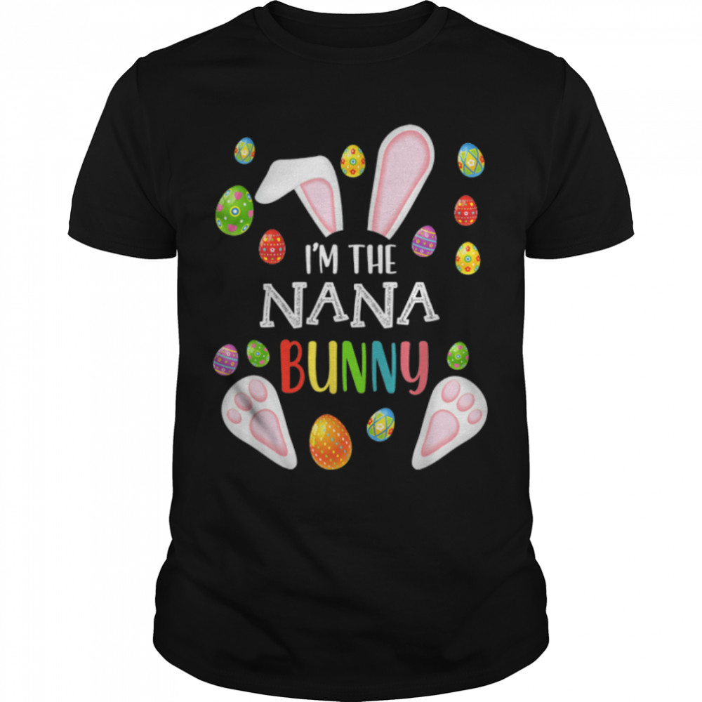 Nana Easter Matching Family Party Egg Bunny Face Costume T- B09W4Z9NJZ Classic Men's T-shirt