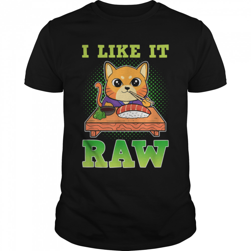 Anime Sushi Cat T-Shirt B09W64SQFW