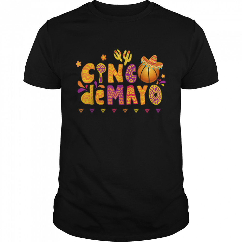 Basketball Taco Sport Cinco De Mayo Mexican Basketball Love T-Shirt B09W5P6DCN