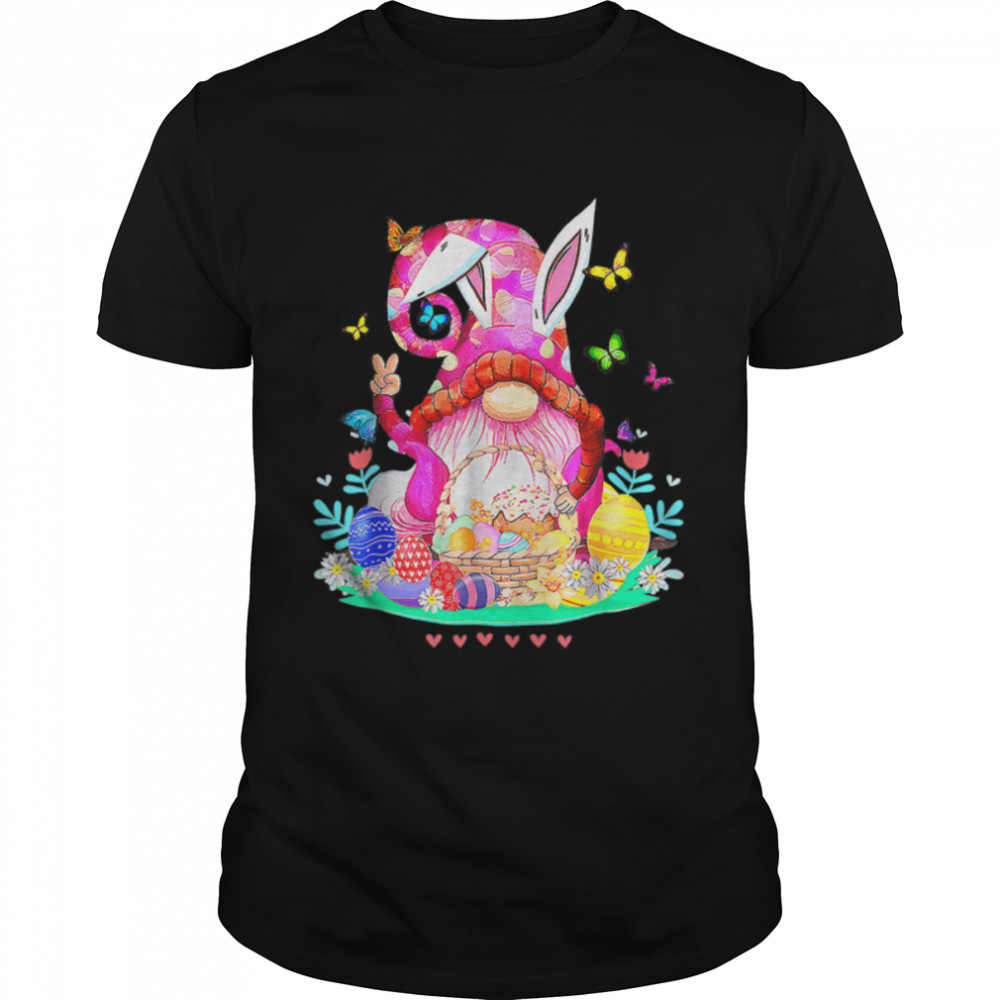Bunny Gnome Rabbit Eggs Hunting Happy Easter Day Funny T-Shirt B09W5M7R8L