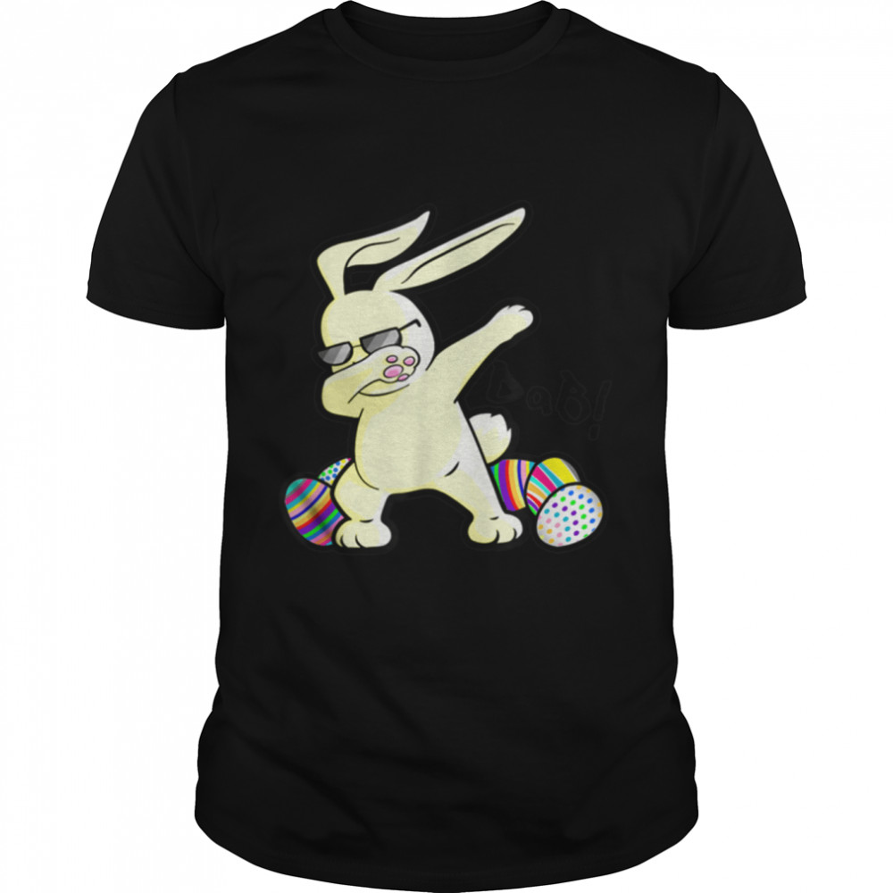 Cute Easter Bunny Gifts for Boys and Girls - Dabbing Rabbit T-Shirt B09W5RQ4C8