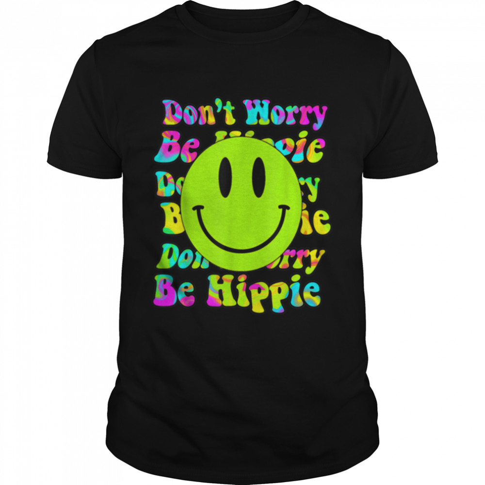 Cute woman hippie smile smiley peace happy retro vintage 70s T- B09W8J14R9 Classic Men's T-shirt