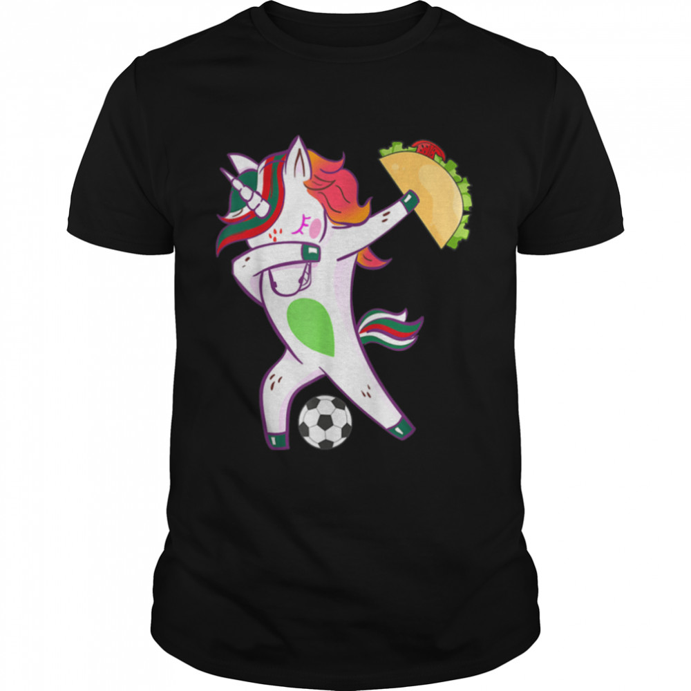 Dabbing Soccer Cute Unicorn Funny Taco Mexican Dab Tacos T- B09VYT6WXN Classic Men's T-shirt