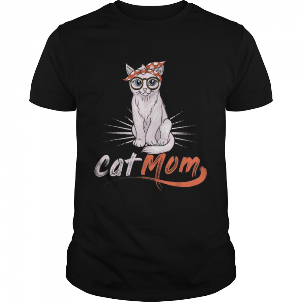 Funny Cat Mom  for Cat Lovers-Mothers Day Gift T- B09W64PN56 Classic Men's T-shirt