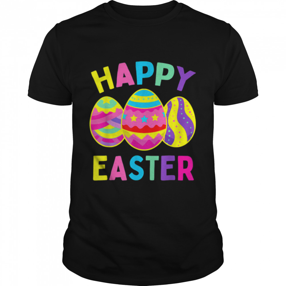 Happy Easter Day, Cute Colorful Egg Hunting Boys Girls Kids T- B09W5Y6BW7 Classic Men's T-shirt
