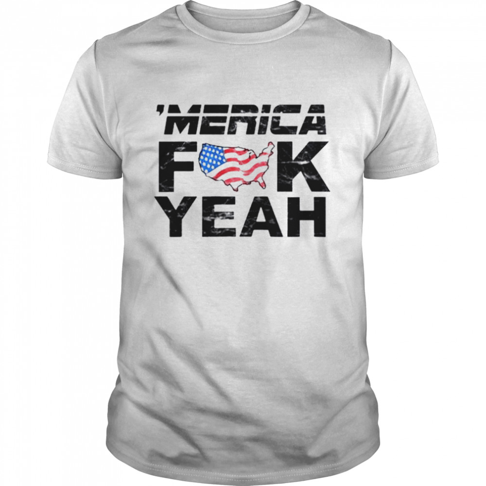 Merica fuck yeah america flag shirt Classic Men's T-shirt