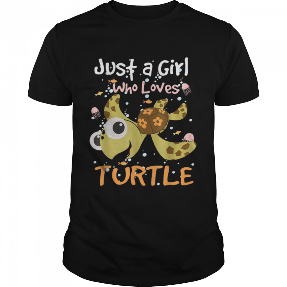 Sea Turtle Tee For Girls Just a Girl Who Loves Turtle T- B09W5X2LZB Classic Men's T-shirt