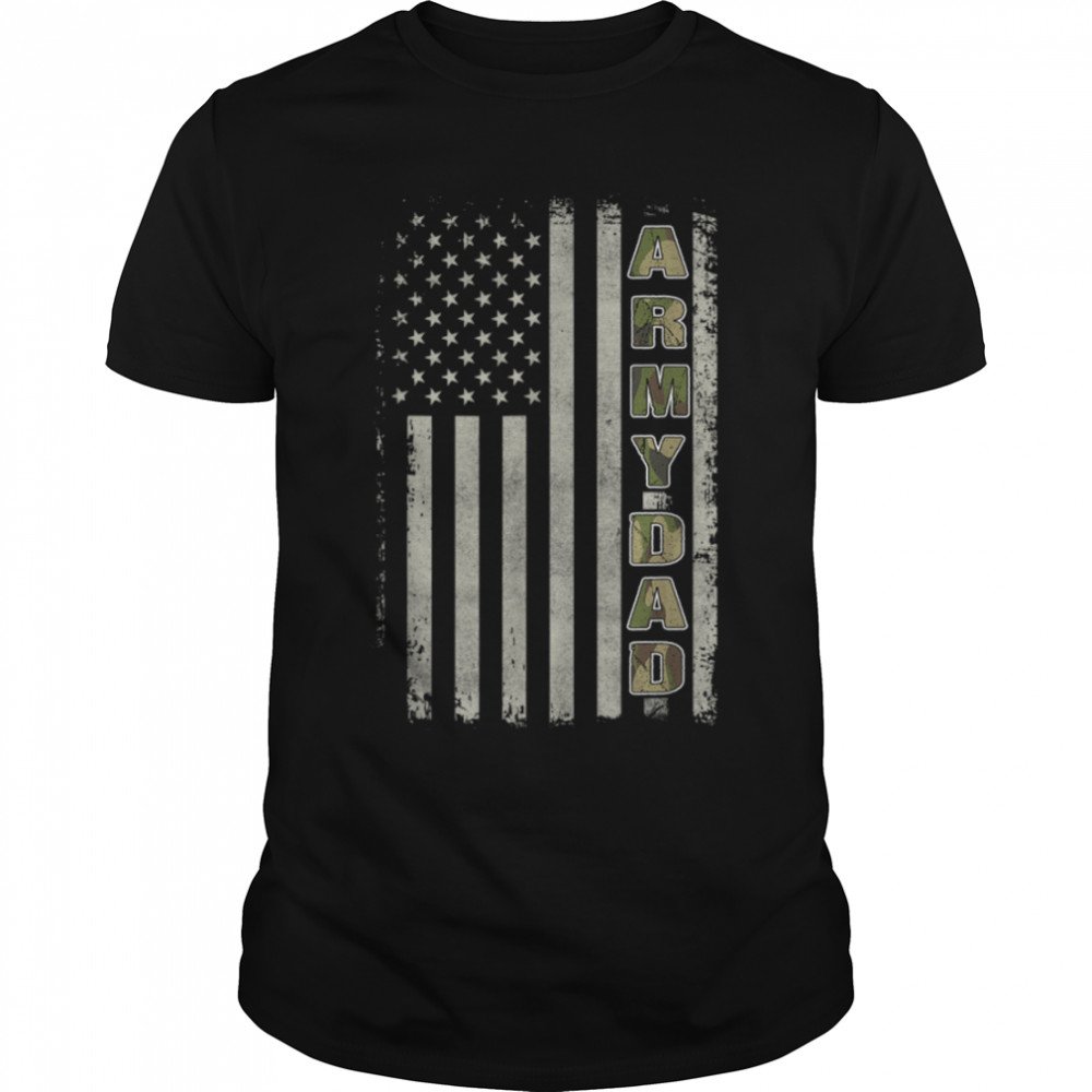 US Flag Proud Dad Proud US Na Vy Dad Veteran Memorial Day T- B09W5PX5HY Classic Men's T-shirt