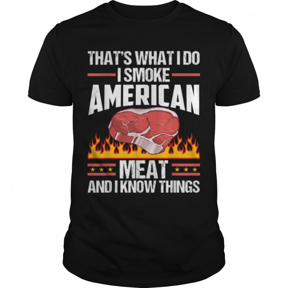BBQ Funny Grilling Smoke Grill Id Smoke That Pig Fish T- B09W8XM59Y Classic Men's T-shirt
