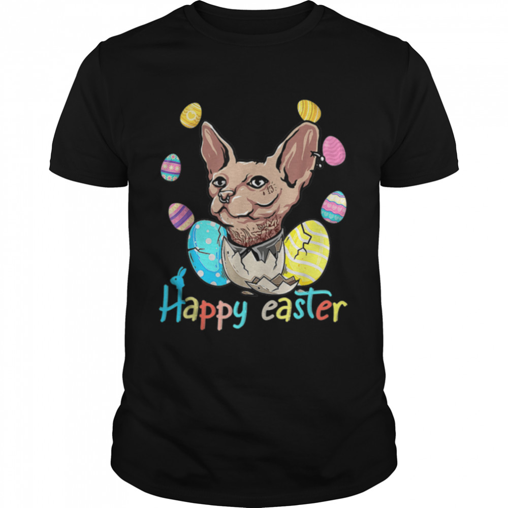Happy Easter Cat T-Shirt B09W8KCD4P