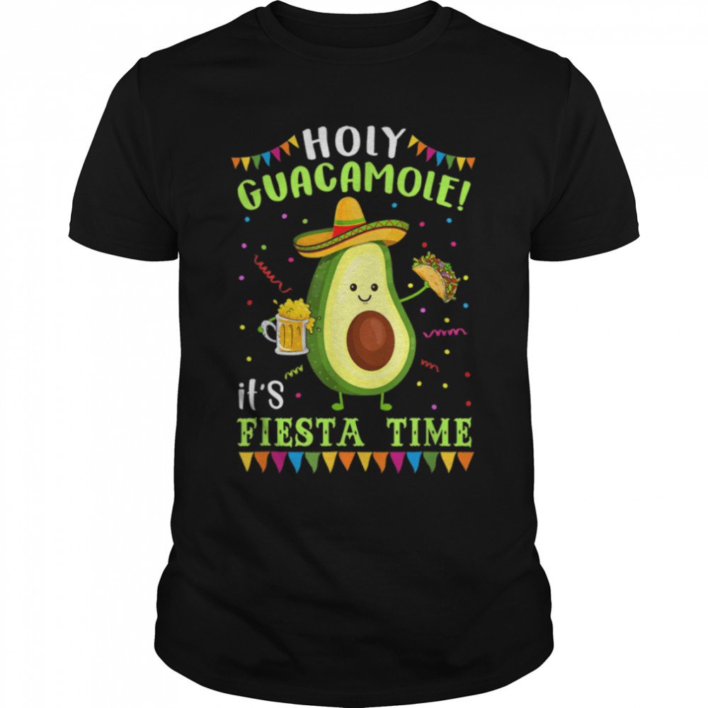 Holy Guacamole It's Fiesta Time For Men Women T- B09W8RF4P5 Classic Men's T-shirt