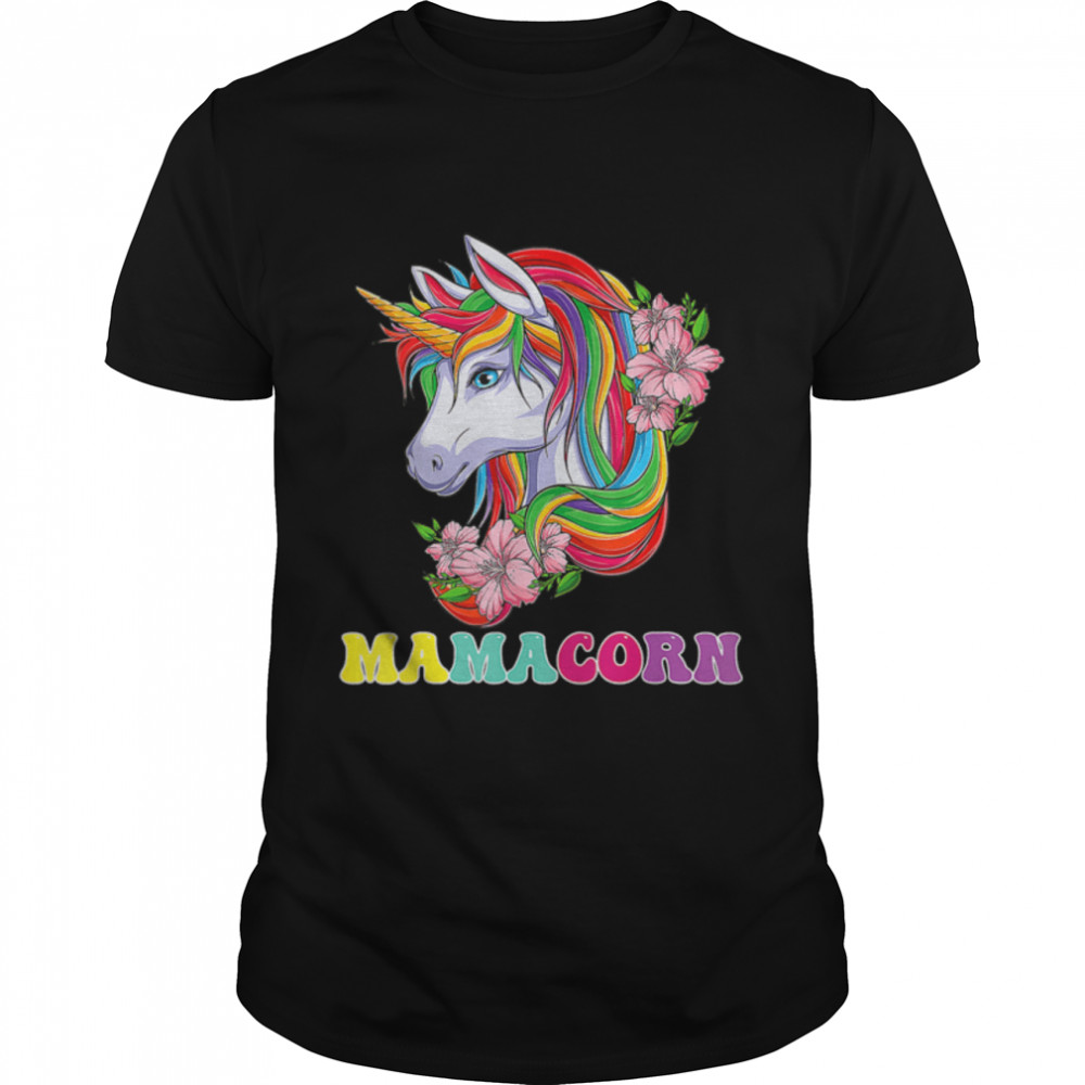 Mamacorn Unicorn Mom Baby Funny Mother's Day For Women T- B09W9KRMZR Classic Men's T-shirt