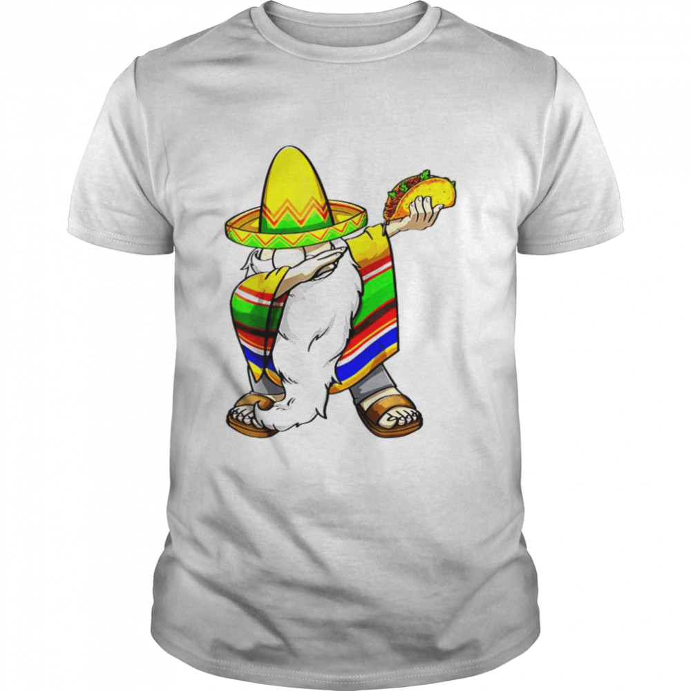 Mexican Dabbing Gnome Cinco De Mayo Poncho Sombrero Taco T-Shirt