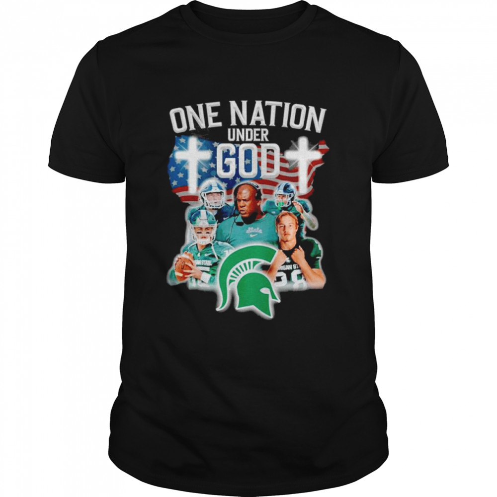 Michigan State Spartans men’s basketball one nation under God shirt Classic Men's T-shirt