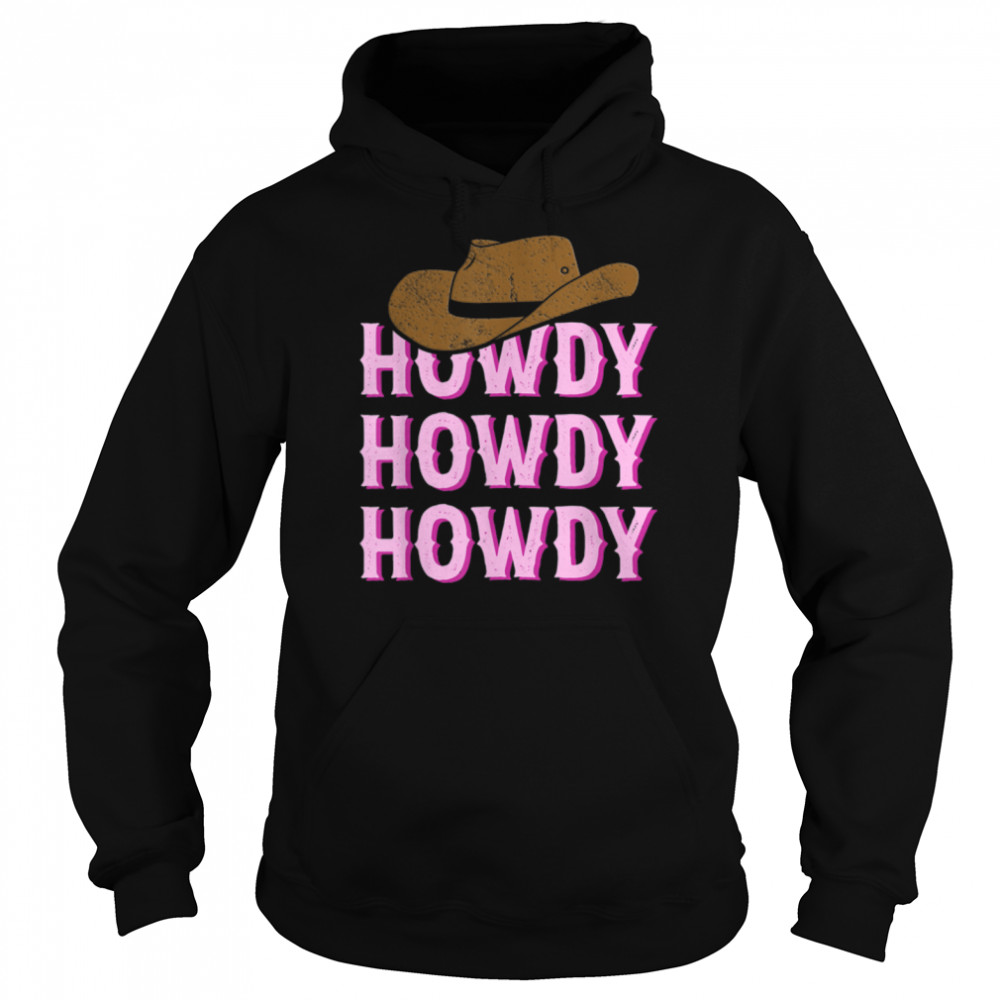 Vintage Howdy Rodeo Western Country Southern Cowgirl T- B09W9JFBCM Unisex Hoodie