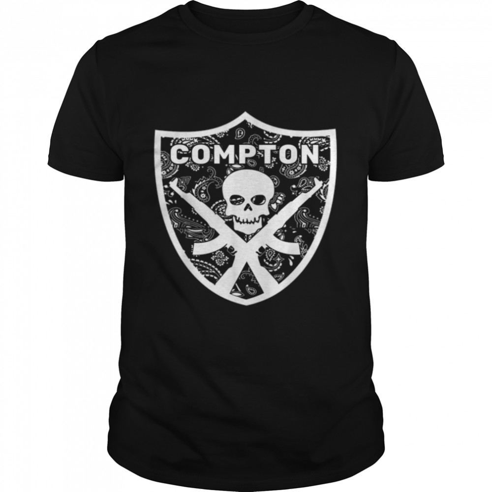Compton Skull AK-47 Hip-Hop Rap T- B09WD479H1 Classic Men's T-shirt