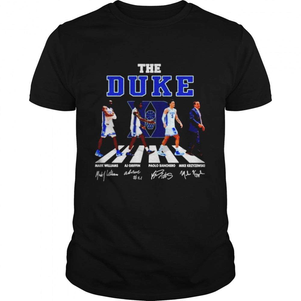 The Duke Blue Devils abbey road signatures T-shirt