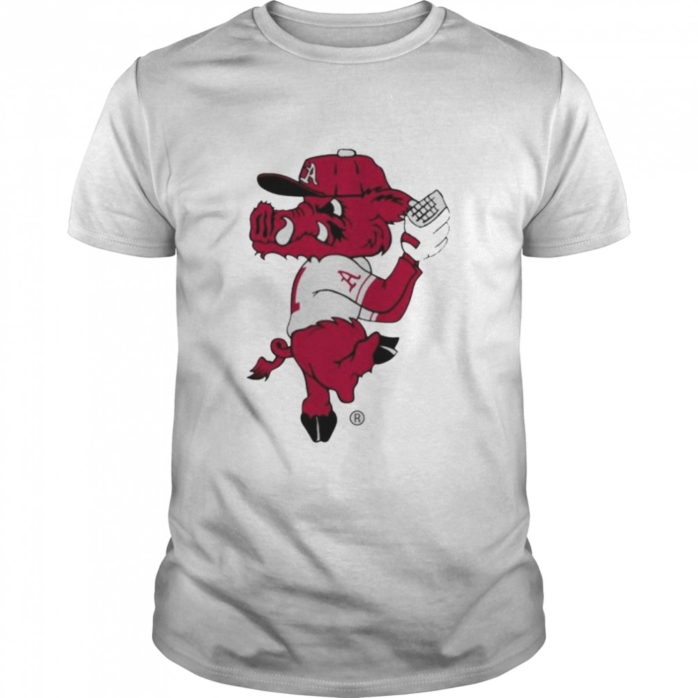 Arkansas Razorbacks Pitching Ribby shirt Classic Men's T-shirt