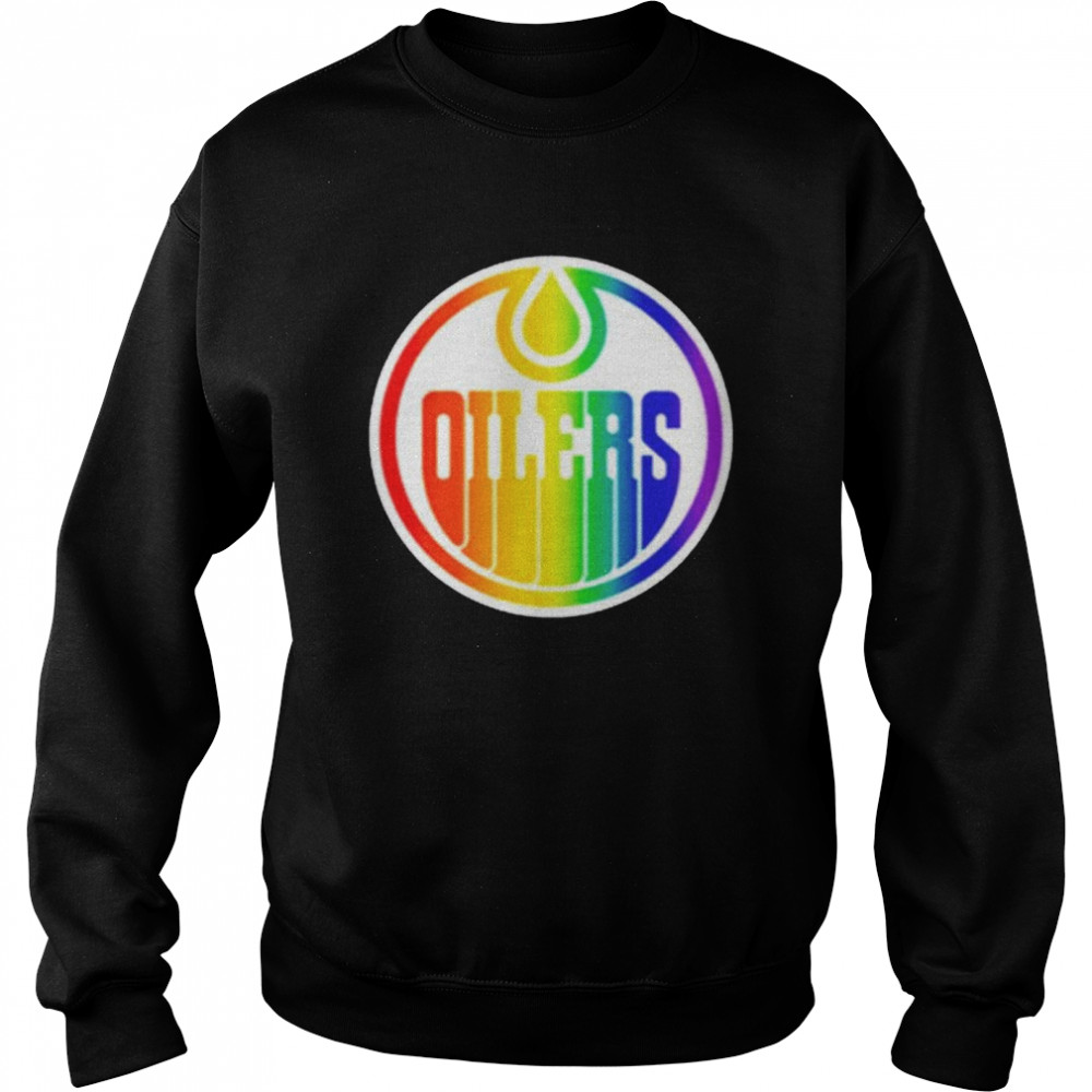 Edmonton Oilers Pride Logo T- Unisex Sweatshirt