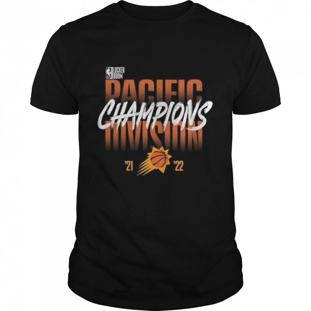 Phoenix suns 2022 pacific division champions 75th anniversary locker shirt