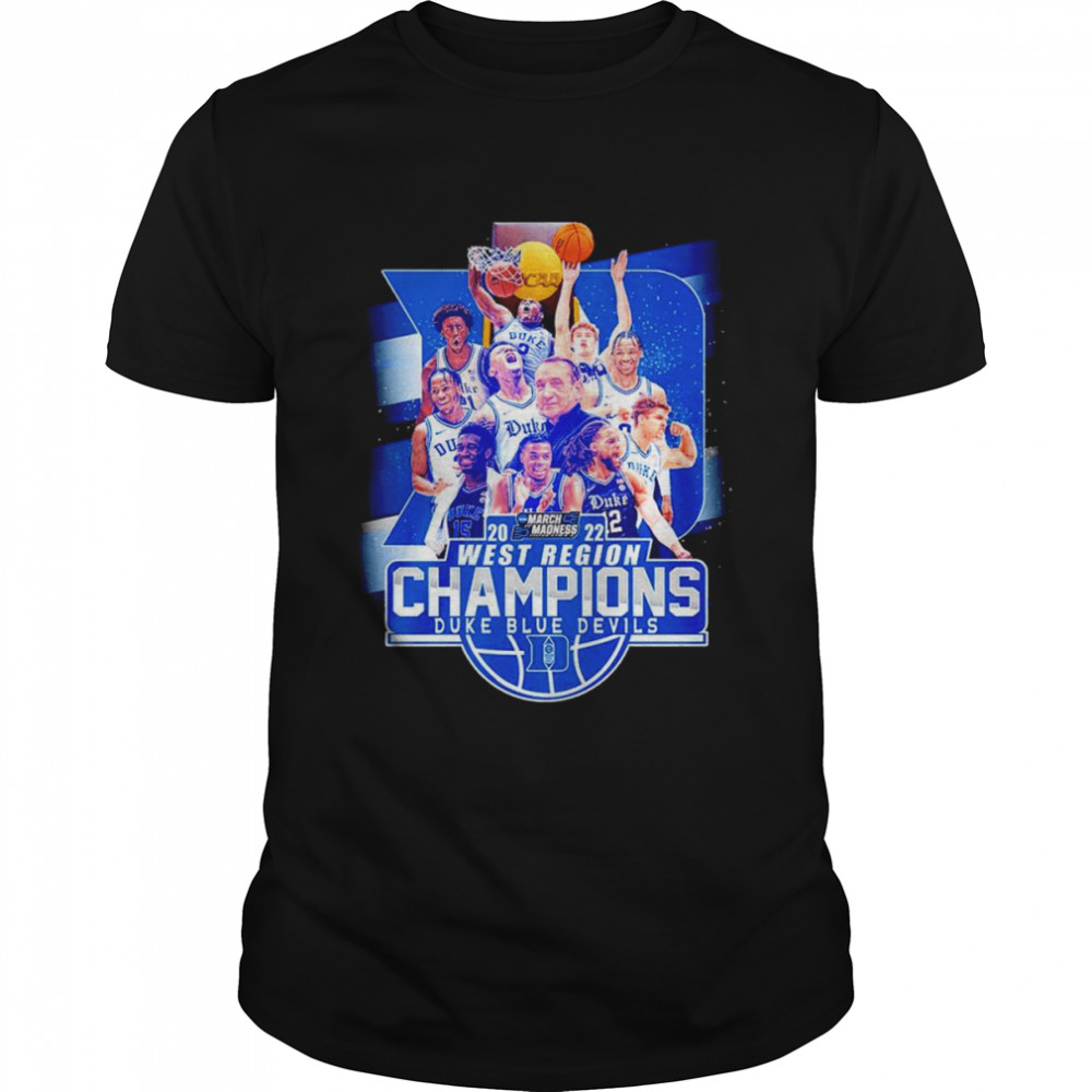 2022 March Madness West Region Champions Duke Blue Devils shirt Classic Men's T-shirt