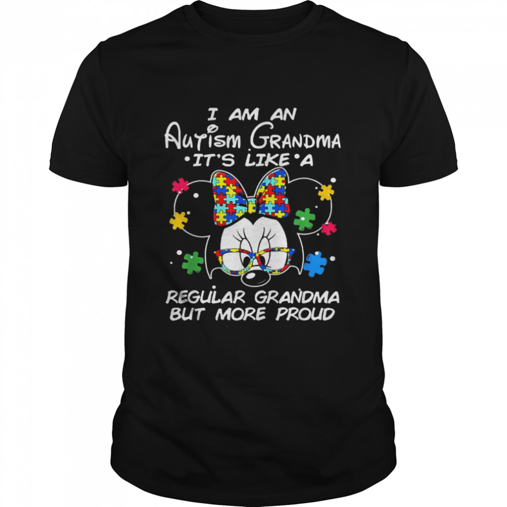 I Am An Autism Grandma Veteran  Classic Men's T-shirt