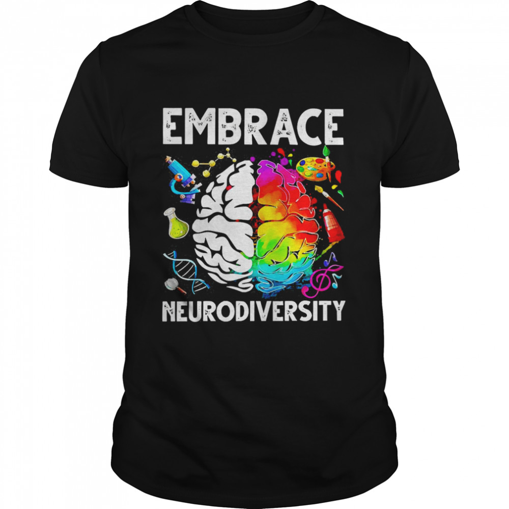 Autism Awareness Embrace Neurodiversity  Classic Men's T-shirt