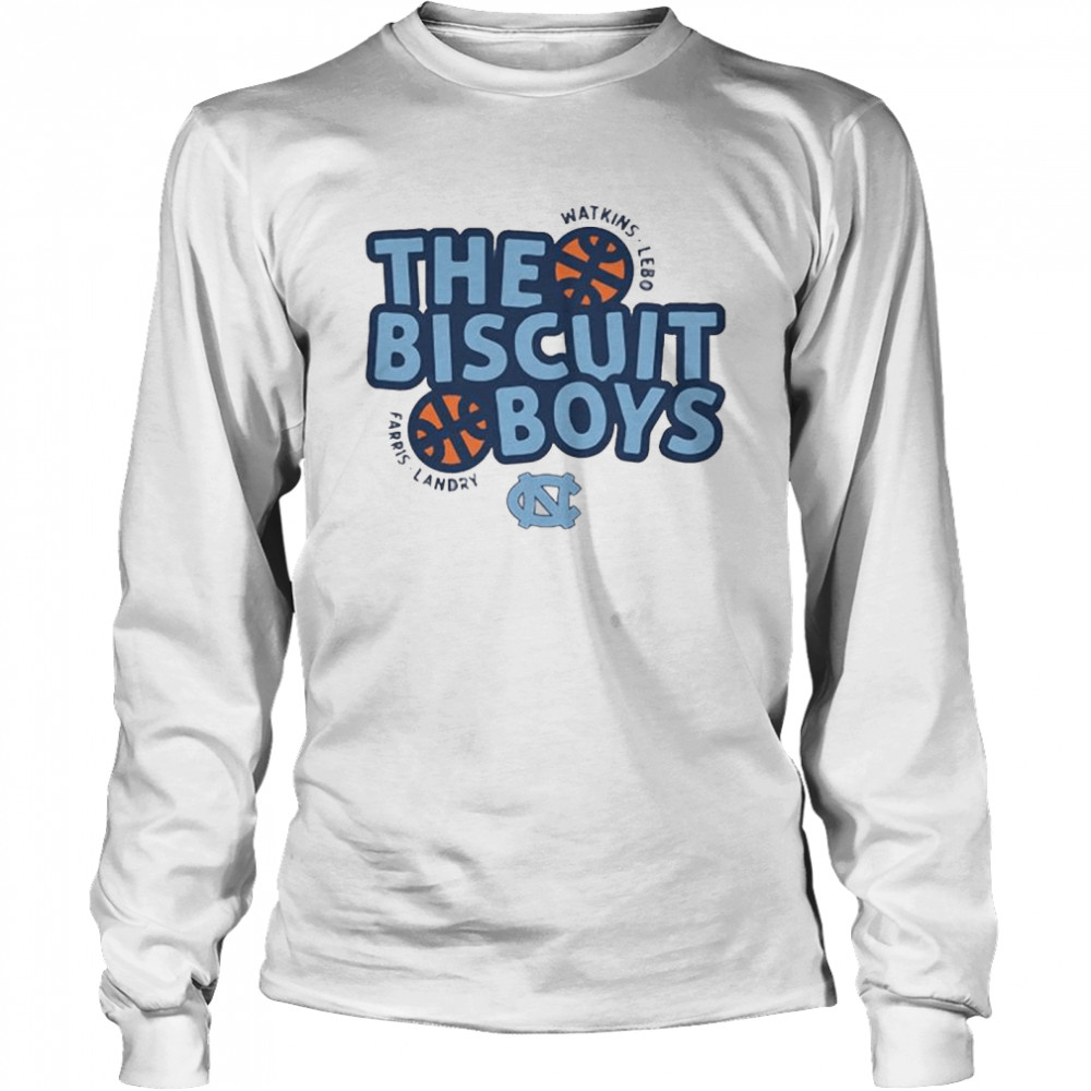 Unc Basketball The Biscuit Boys Watkins Lebo Farris Landry T- Long Sleeved T-shirt
