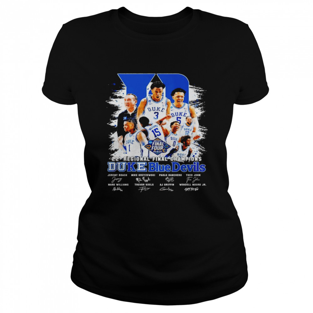 22′ Regional Final Champions Duke Blue Devils signatures shirt Classic Women's T-shirt
