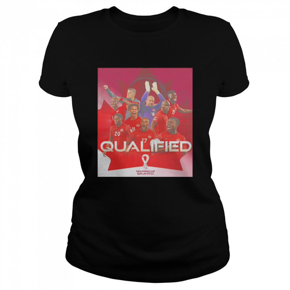 Canada 2022 Men’s Qualified For The World Cup Poster T- Classic Women's T-shirt