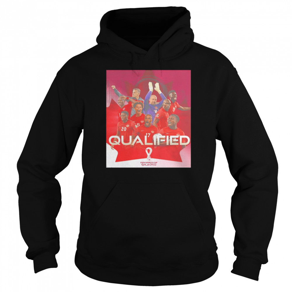 Canada 2022 Men’s Qualified For The World Cup Poster T- Unisex Hoodie