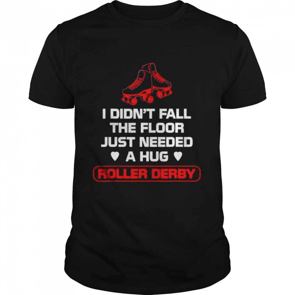 Roller Derby Player Fall on Floor Skating Team Shirt