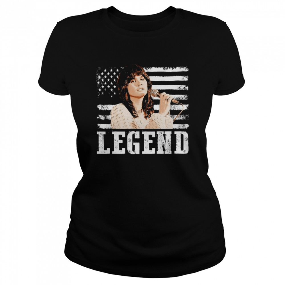 American Flag Linda Ronstadt Music Legend shirt Classic Women's T-shirt