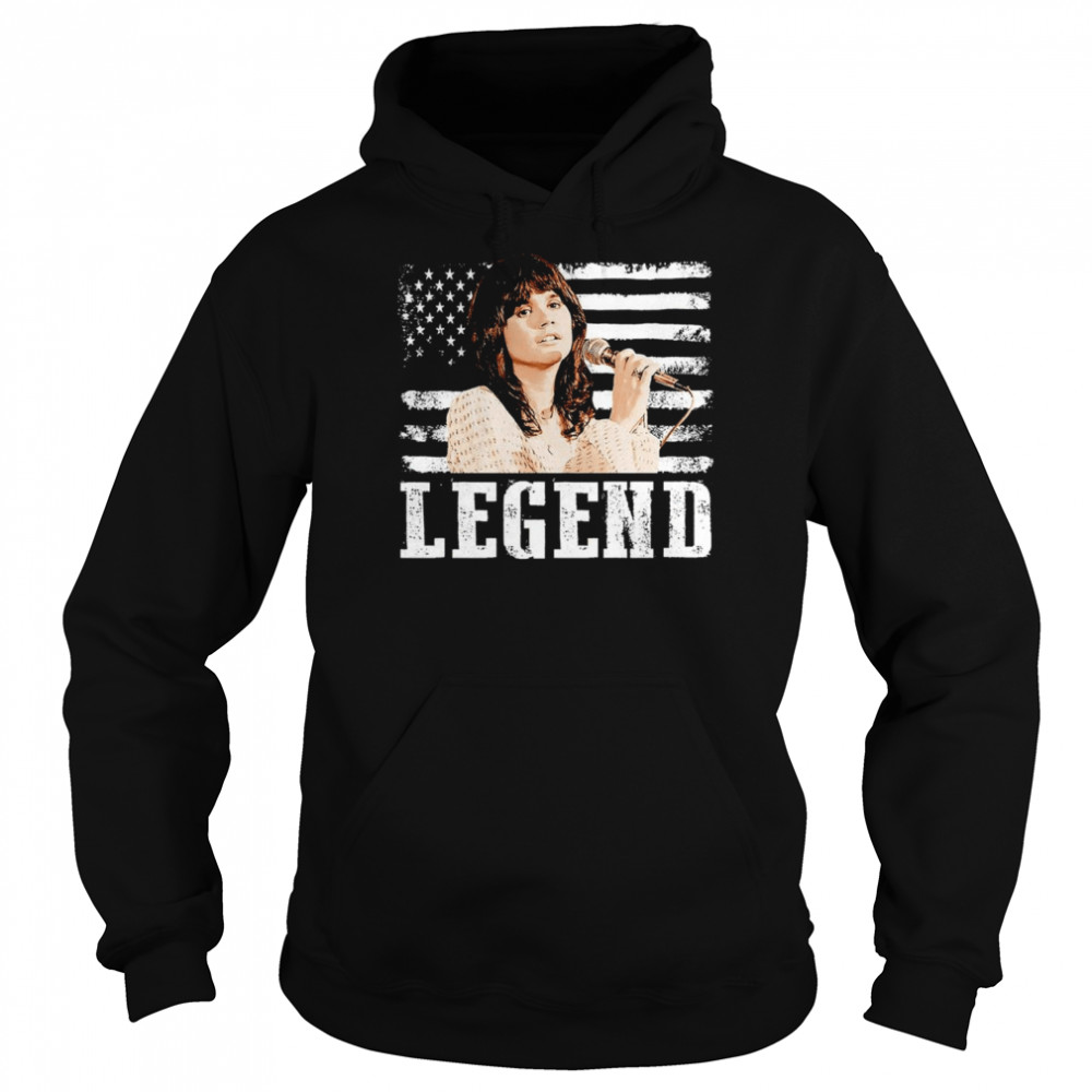 American Flag Linda Ronstadt Music Legend shirt Unisex Hoodie