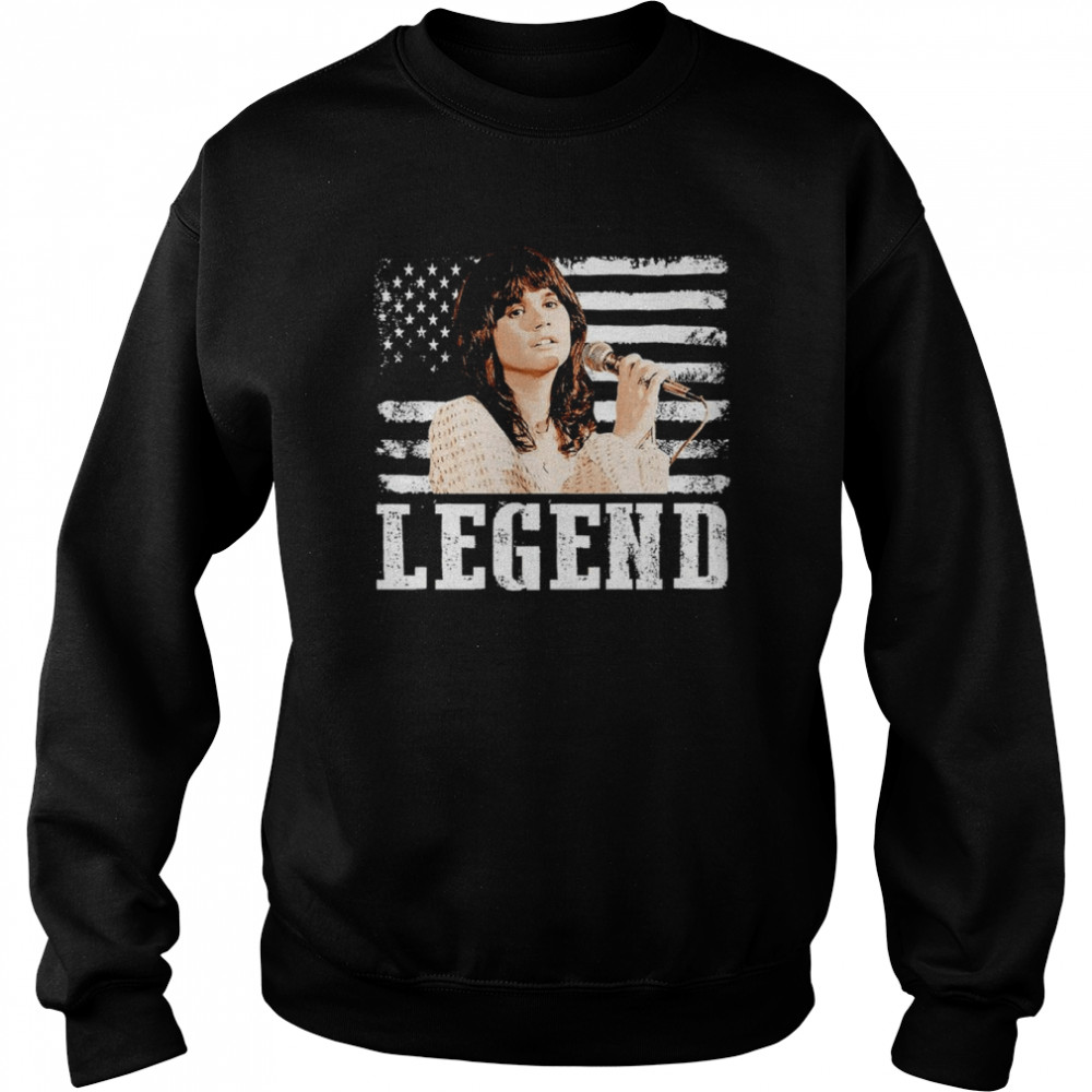 American Flag Linda Ronstadt Music Legend shirt Unisex Sweatshirt