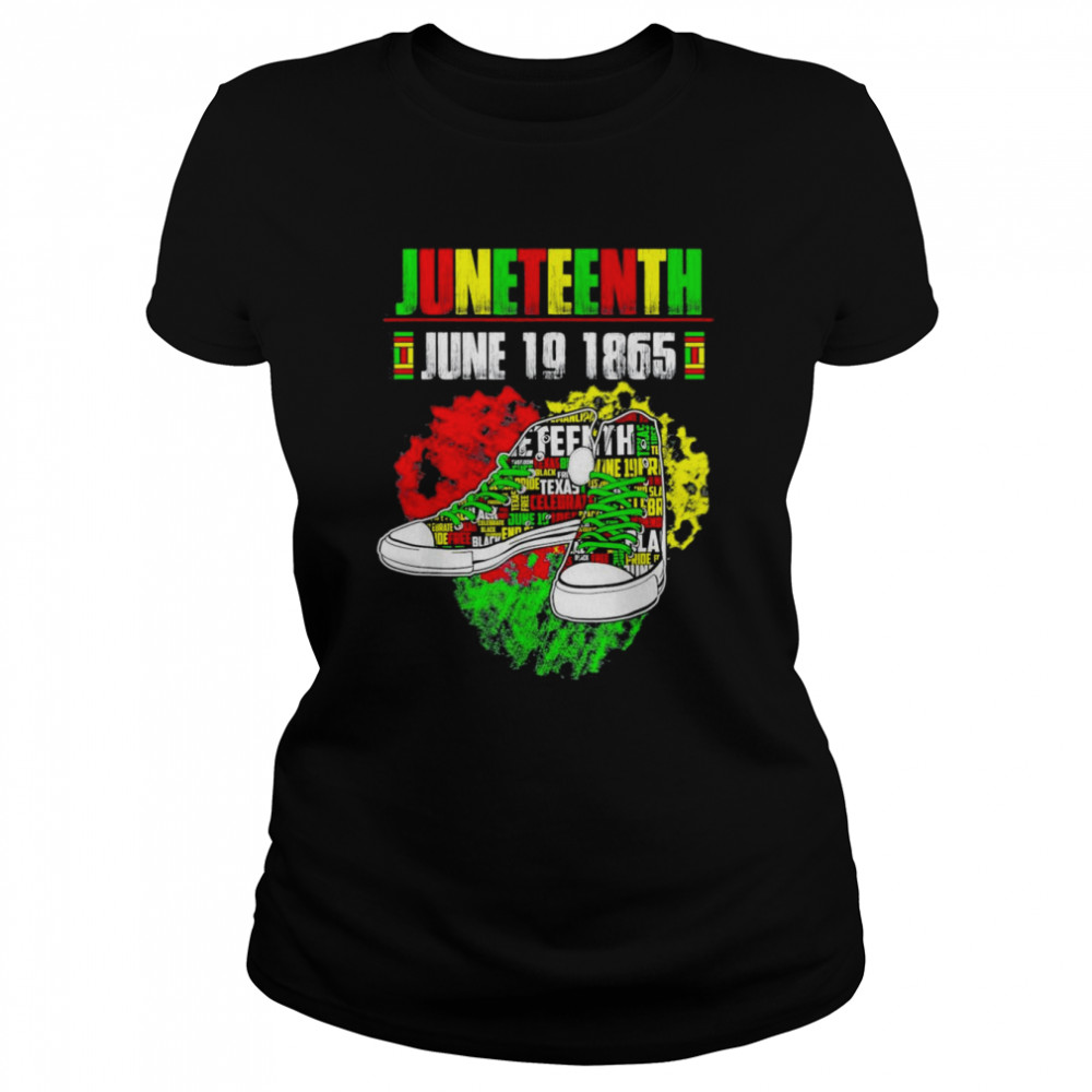 June 19 1865 Juneteenth Black African American Independence  Classic Women's T-shirt