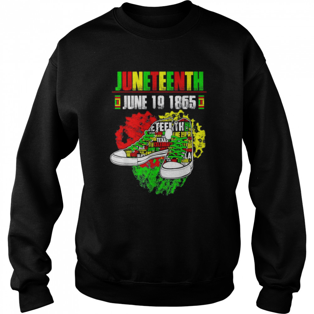 June 19 1865 Juneteenth Black African American Independence  Unisex Sweatshirt