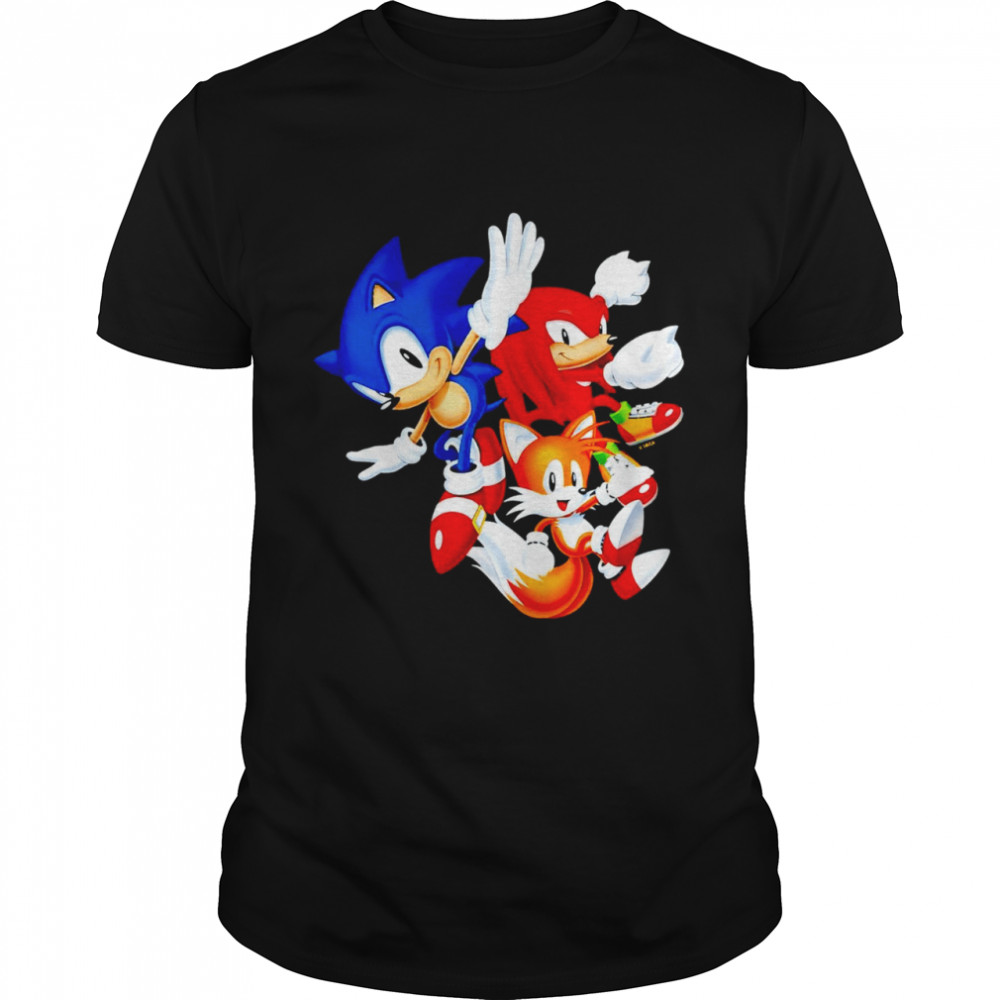 Sonic The Hedgehog Classic Friends characters T-shirt Classic Men's T-shirt