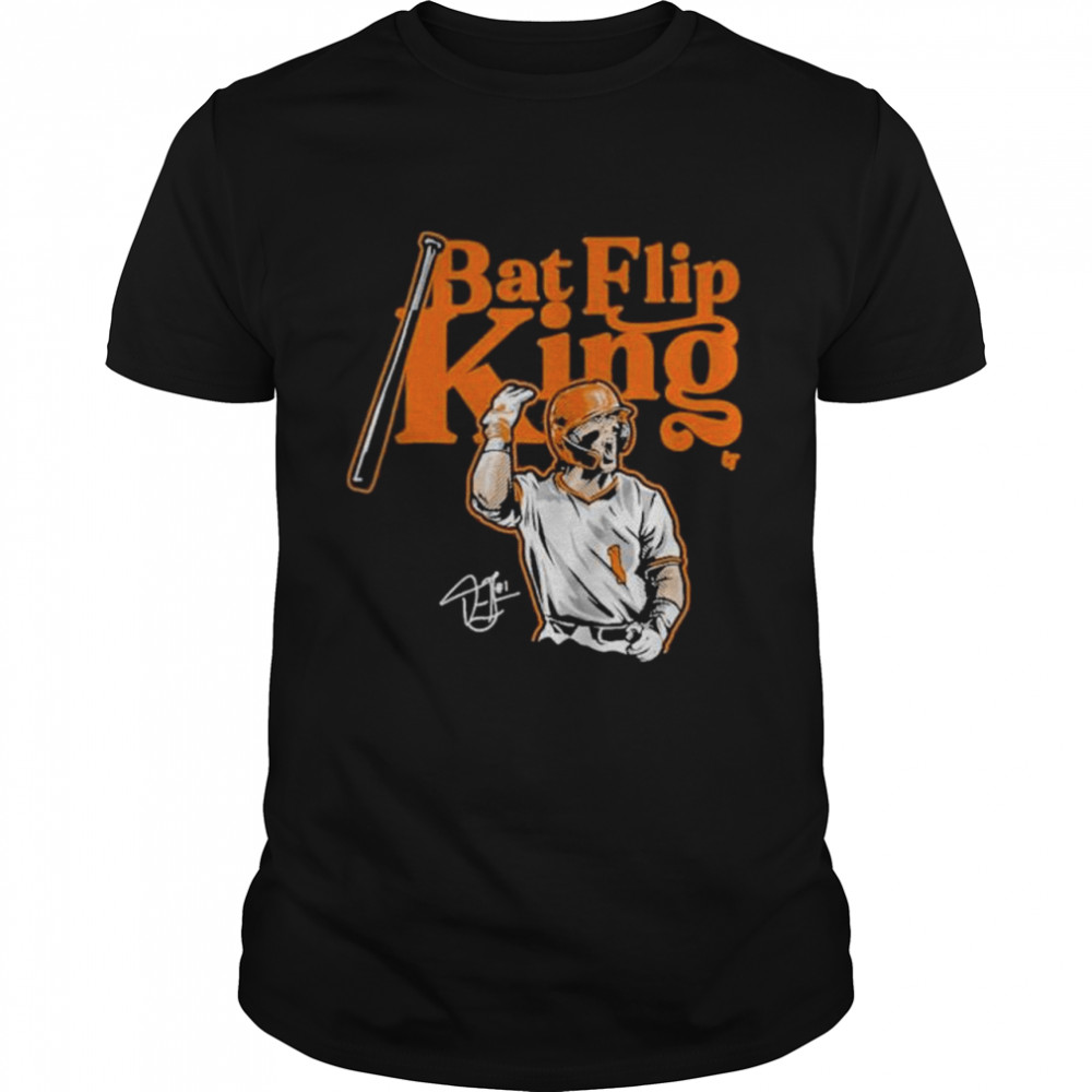 Drew gilbert bat flip king Tennessee baseball breakingt shirt Classic Men's T-shirt