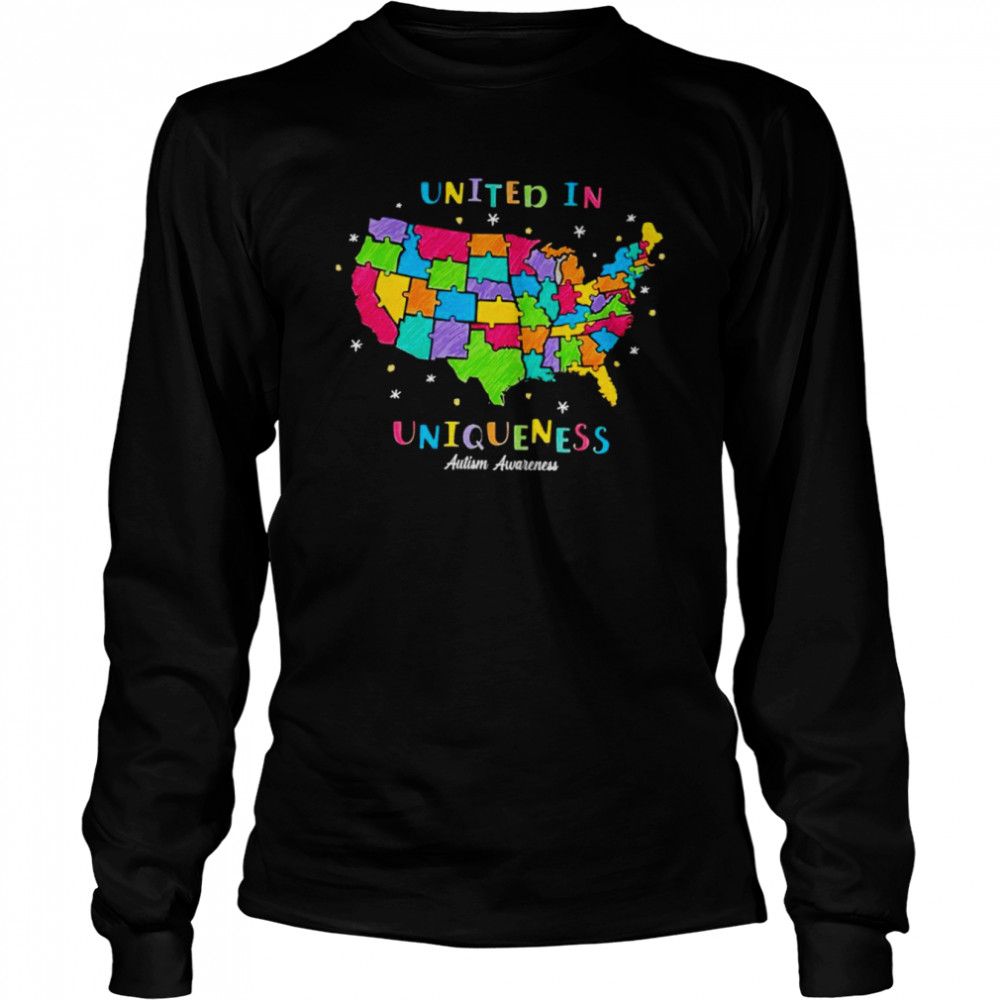 United in Uniqueness autism Awareness shirt Long Sleeved T-shirt