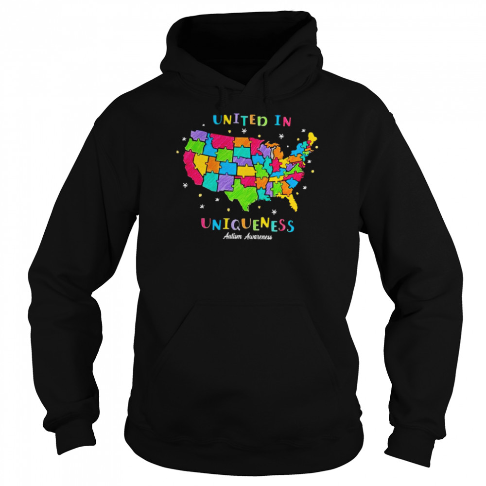 United in Uniqueness autism Awareness shirt Unisex Hoodie