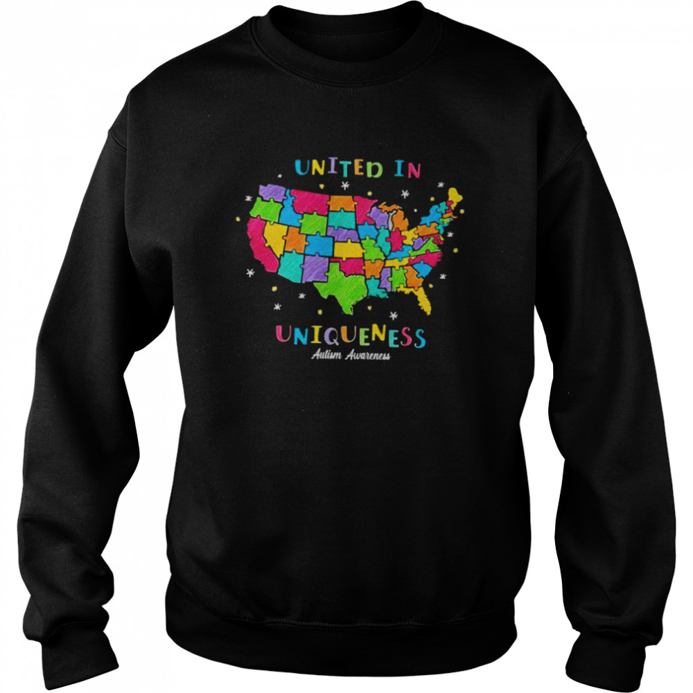 United in Uniqueness autism Awareness shirt Unisex Sweatshirt