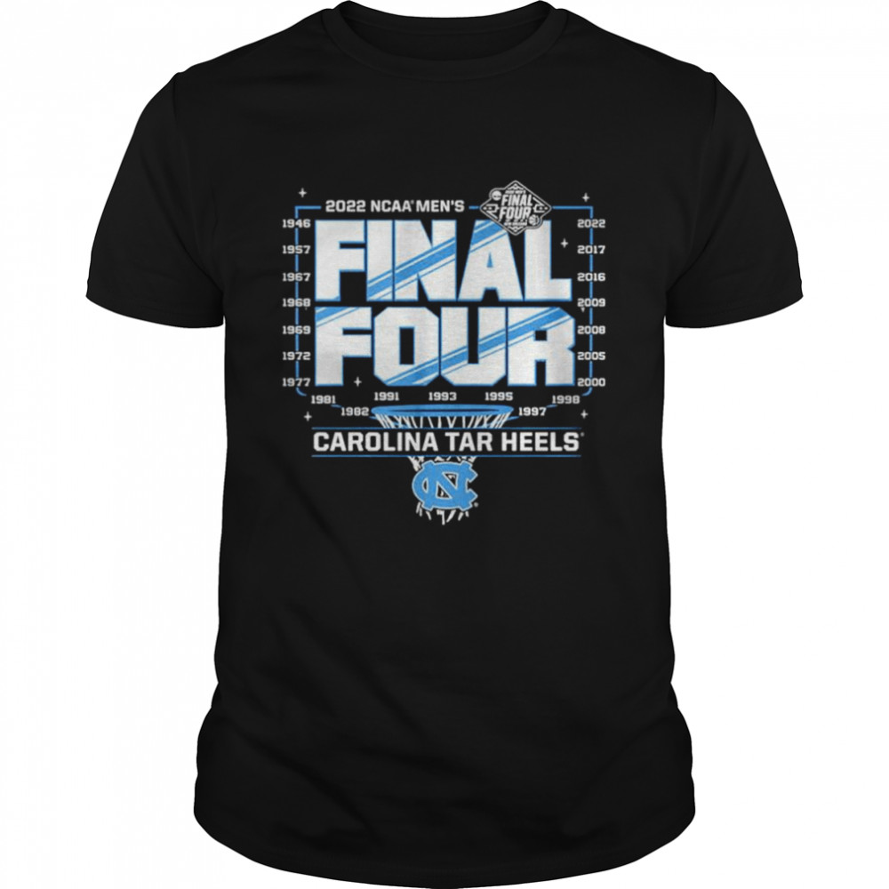 Carolina Tar Heels 2022 NCAA Men’s Basketball Final Four New Orleans shirt