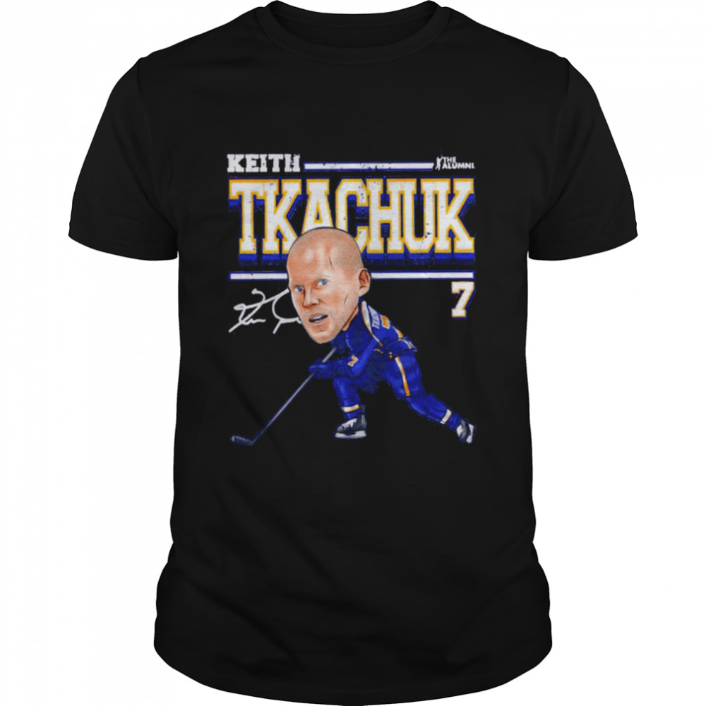 St. Louis Blues Keith Tkachuk cartoon signature shirt