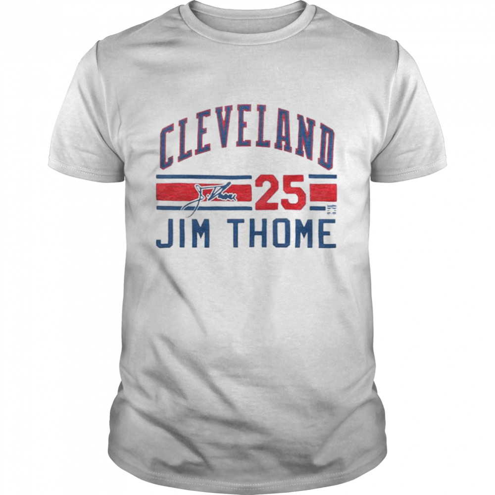 Cleveland Jim Thome 25 Signature Jersey Shirt