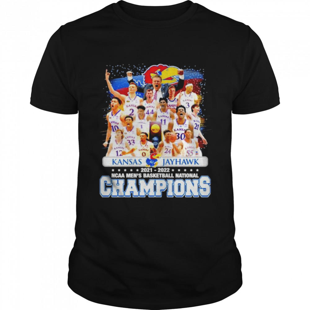 Kansas Jayhawks 2021 2022 NCAA Men’s Basketball National Champions T-shirt Classic Men's T-shirt