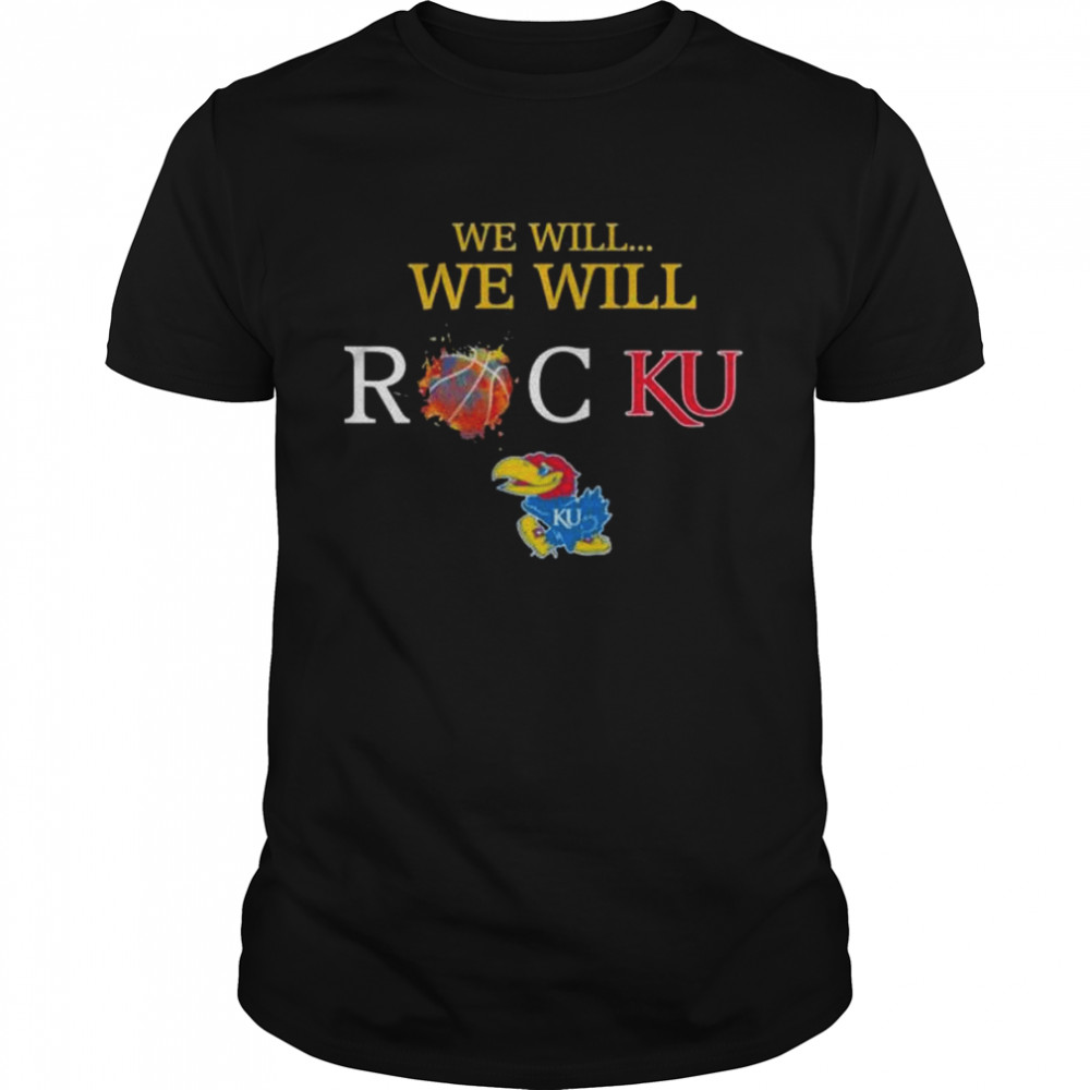 Kansas Jayhawks we will we will Rock KU shirt Classic Men's T-shirt