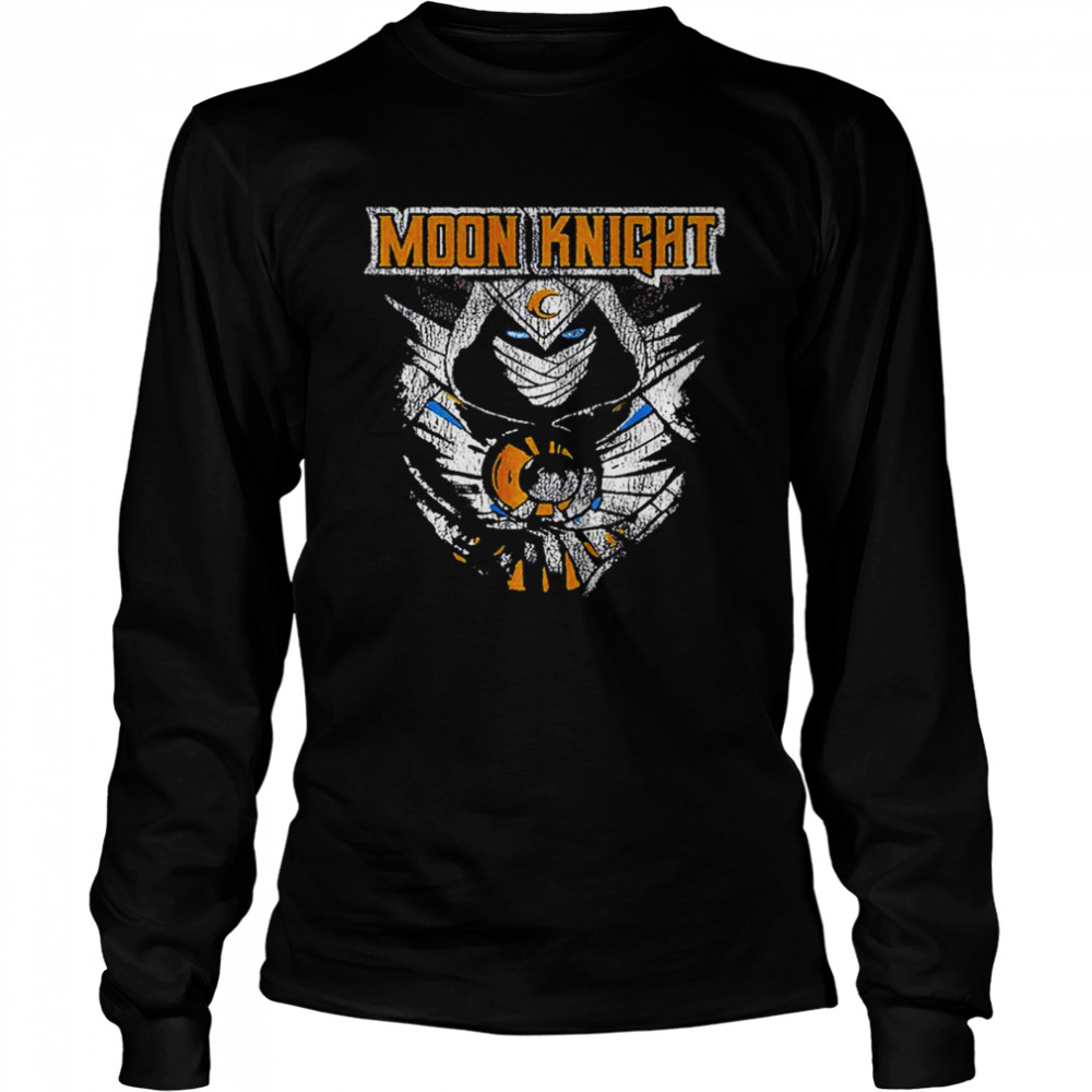 Marvel Moon Knight Distressed T- Long Sleeved T-shirt