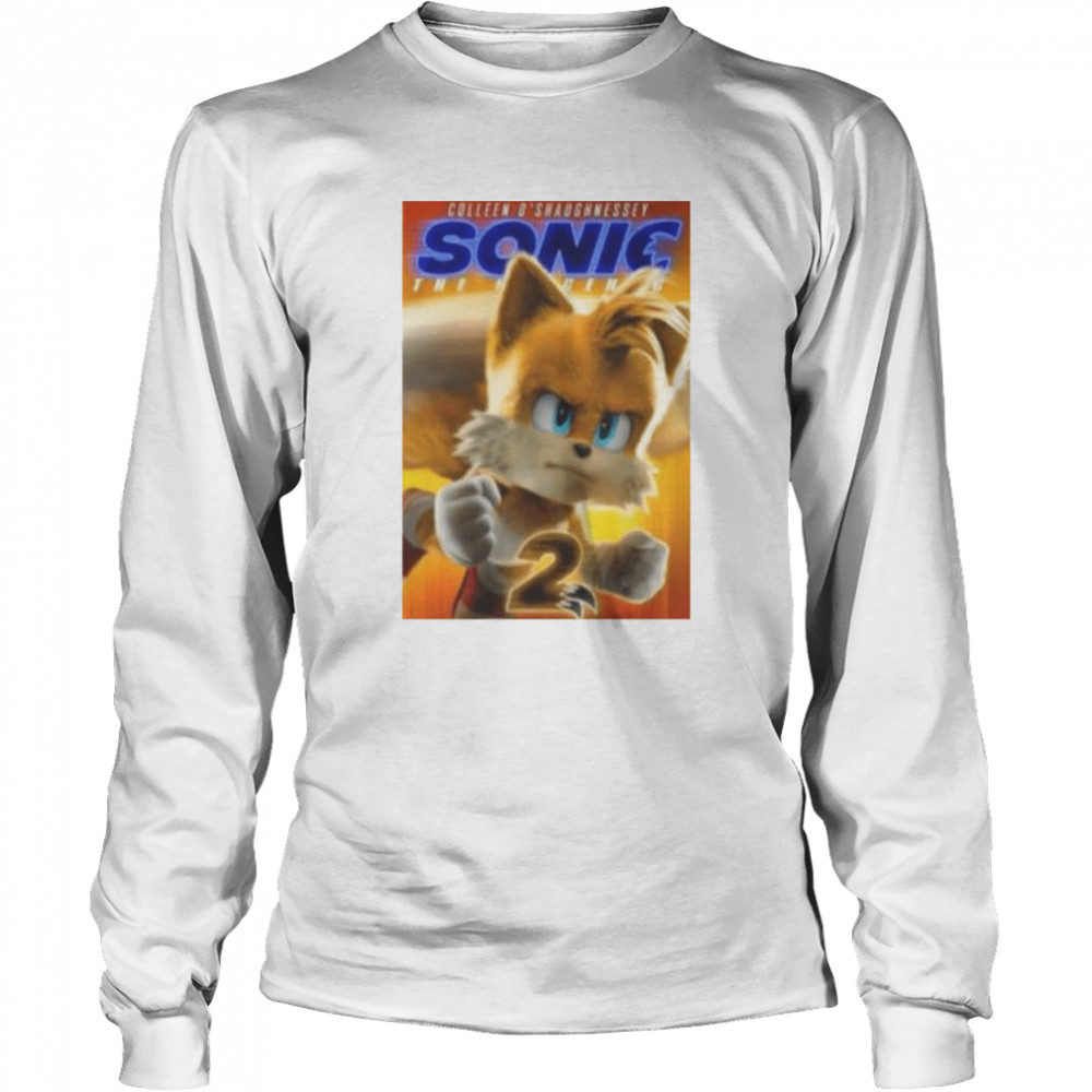 Miles Tails Prower Sonic 2 Movie T- Long Sleeved T-shirt