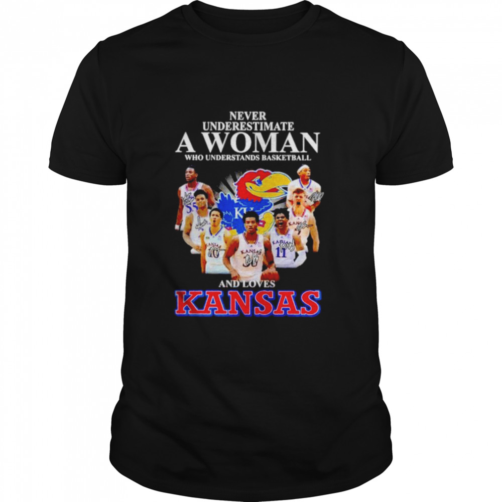 Never underestimate a woman who understands basketball and loves Kansas shirt Classic Men's T-shirt